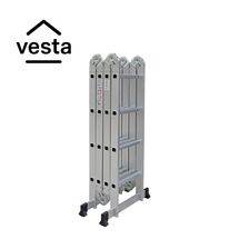 VESTA Πολυμορφική Σκάλα Αλουμινίου 4Χ4 MAX Ύψος 4.64m MAX Αντοχή 150kg Πιστοποίηση EN131