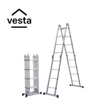 VESTA Πολυμορφική Σκάλα Αλουμινίου 4Χ4 MAX Ύψος 4.64m MAX Αντοχή 150kg Πιστοποίηση EN131