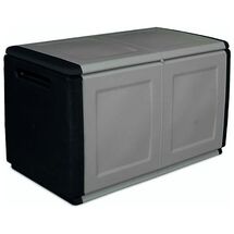 ARTPLAST Ιταλίας Μπαούλο 96x53x57 230lt Αποθήκευσης Πλαστικό MASSIF 11kg Μαύρο/Γκρι CUBE