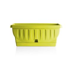 BAMA ITALY Ζαρντινιέρα Decor 30cm/40cm/50cm με Αυτοποτιζόμενο Πιάτο Πλαστική Λαχανί NATURA