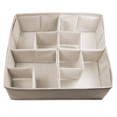 ORDINETT Ιταλίας Θήκη Οργάνωσης Συρταριού 30.5x30.5x10cm TNT 0.27kg DIVIDER LARGE MODULAR Μπεζ Μη Υφασμένο Ύφασμα TNT Non-woven-fabric