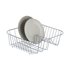 TEKNO-TEL Πιατοθήκη Γούρνας 34x33x11cm με 10 Θέσεις Πιάτων Επινικελωμένο Ατσάλι (NICKEL)