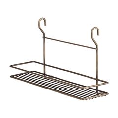 TEKNO-TEL Κρεμαστή Ραφιέρα Κουζίνας 40x10x24cm Επιχρωμιωμένο Ατσάλι ANTIQUE