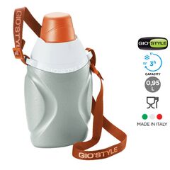 GIOSTYLE Ιταλίας Παγούρι-Θερμός Ψύξης 15x9x27cm 0.95lt 0.35kg CIAO! CANTEEN 1000 Γκρι-Πορτοκαλί
