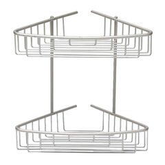 Ραφιέρα Μπάνιου Γωνιακή 2όροφη 35.5x21x35cm 0.83kg Αλουμίνιο