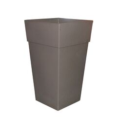 BAMA ITALY Γλάστρα Βαρέως Τύπου 50x50x87.5 78lt Γίγας 7.7kg Πλαστική Γκρι-Καφέ PIRAMIDE