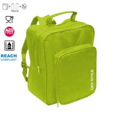 GIOSTYLE Ιταλίας Ισοθερμική Τσάντα Πλάτης 27x16x34cm Πάχος 5mm 17lt Πολυεστέρας ΜΑΧ Απόδοση 13 Ώρες Πιστοποιήσεις Azo FREE/Reach FIESTA BACKPACK Λαχανί