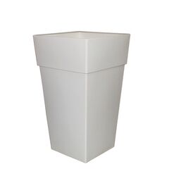 BAMA ITALY Γλάστρα Βαρέως Τύπου 50x50x87.5cm 78lt Γίγας 7.7kg Πλαστική Λευκή PIRAMIDE
