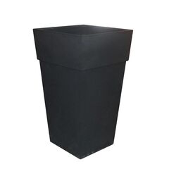 BAMA ITALY Γλάστρα Βαρέως Τύπου 50x50x87.5cm 78lt Γίγας 7.7kg Πλαστική Ανθρακί PIRAMIDE