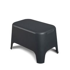 TOOMAX Ορθογώνιο Τραπέζι 59x39x36cm Πλαστικό Βάρος 3.4kg Petra Matte Anthracite Ιταλίας