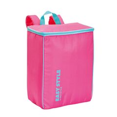 GIOSTYLE Ιταλίας Ισοθερμική Τσάντα Πλάτης 26.7x17x35cm Πάχος 4mm 15lt Πολυεστέρας 70D MAX Απόδοση 10 Ώρες Πιστοποίηση REACH EASY STYLE BACKPACK Ροζ