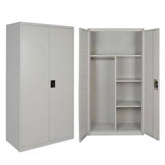 STEELEN Μεταλλική Ντουλάπα XXL 90x54x181cm Πάχους 0.6mm/0.8mm (πάτωμα) Γαλβανιζέ με Χώρισμα ΧΩΡΙΣ ΠΟΔΙΑ  - 5 Αποθηκευτικοί Χώροι
