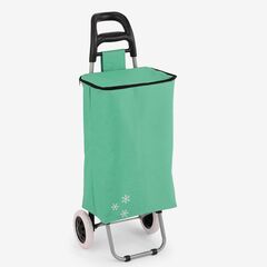 VESTA Καρότσι Λαϊκής με Ισοθερμικό Σάκο/Cooler 32lt Μεταλλικό 35x28x92cm Αντοχής 15kg Πράσινο