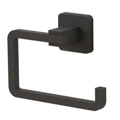 TEKNO-TEL Χαρτοθήκη WC 15x6x9cm Αλουμινίου Μαύρη Matte