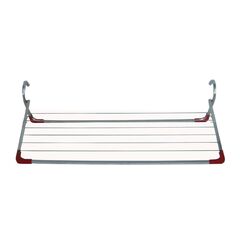 APLOSTRAK Απλώστρα Ρούχων Μπαλκονιού 125x68x37cm Αλουμινίου με Συρματόσχοινο  Άπλωμα 9m Πάχος 15mm Βάρος 0.95kg Ελλάδας  Άρτεμις