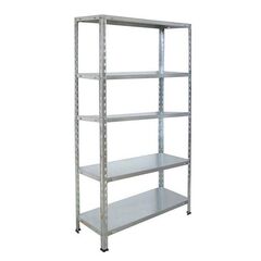 VESTA Μεταλλική Γαλβανιζέ Ραφιέρα Dexion 5όροφη 75x30x168cm 7.8kg MAX Αντοχή 150kg (30kg / Ράφι)