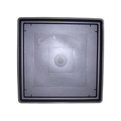 PLASTONA Πιάτο Caspo/Γλάστρα για Natura Tetra Mat/Brillante 26x26x3.6cm Ανθρακί