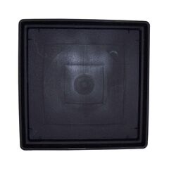 PLASTONA Πιάτο Caspo/Γλάστρα για Natura Tetra Mat/Brillante 26x26x3.6cm Μαύρο