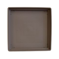 PLASTONA Πιάτο Caspo/Γλάστρα για Natura Tetra Mat/Brillante 26x26x3.6cm Γκρι-Καφέ