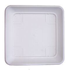 PLASTONA Πιάτο Caspo/Γλάστρας για Natura Tetra Mat/Brillante 36x36x5cm Λευκό