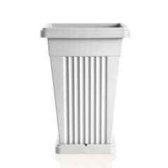 Γλάστρα Βαρέως Τύπου 40x40x59cm Πλαστική 50lt Λευκή PIRAMIDE BAMA Ιταλίας