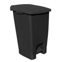 Κάδος Απορριμάτων 70lt 44x52x73cm 3.7kg Πλαστικός Επαγγελματικός/Οικιακός με Ρόδες και Χειρολαβή Μαύρο - Μαύρο