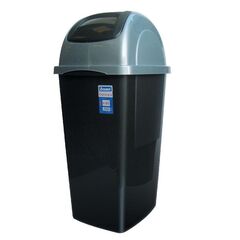 BAMA 40087 Κάδος Απορριμμάτων 65lt 35x39x77cm 1.75kg Πλαστικός Επαγγελματικός/Οικιακός με Παλλόμενο Καπάκι Ανθρακί