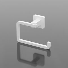 TEKNO-TEL Χαρτοθήκη WC 15x6x9cm Αλουμινίου Λευκή Matte