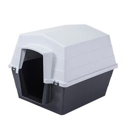 VESTA Σπίτι Σκύλου XLARGE 80x95x70cm PETREST 4 Πλαστικό 12Kg Μαύρο-Λευκό Πάγου