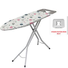 Σιδερώστρα Ατμού XL 155x45x95cm Μεταλλική με Επιφάνεια Σιδερώματος 125x45cm 7Kg Σχάρα 42x30cm Διάμετρος Ποδιού Ø34mm PEARL FLORAL IN THE TREE