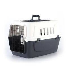 VESTA Κλουβί Μεταφοράς Κατοικίδιου 46.5x30x29cm PetTransport 1 Πλαστικό Λευκό Πάγου - Ραφ
