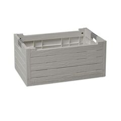 TOOMAX Ιταλίας Τελάρο Πολλαπλών Χρήσεων 59x39x28cm Πτυσσόμενο Χωρητικότητα 50lt Αντοχή 60kg Πλαστικό Όψη Ξύλου 2.37kg Γκρι FLORIDA