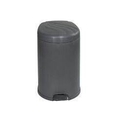 Κάδος Μπάνιου Πεντάλ 10lt Ø24.3x33.5cm Εσωτερικό Κάδο Ø20x26.5cm 6lt Πλαστικό Ανθρακί Φαντασία Ελλάδας