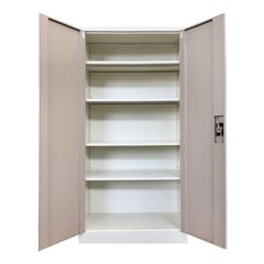 STEELEN Μεταλλική Ντουλάπα 70x40x171cm Πάχους 0.6mm/0.8mm (πάτωμα) ΧΩΡΙΣ ΠΟΔΙΑ Γαλβανιζέ με 4 Ράφια - 5 Αποθηκευτικοί Χώροι Taupe-Μπεζ