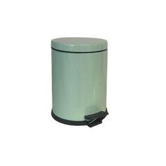 VESTA Κάδος Μπάνιου 5lt με Πεντάλ Ø20.5x28cm Μεταλλικός Μέντα