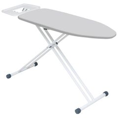 Σιδερώστρα Ατμού XL 150x45x65-95cm Μεταλλική με Επιφάνεια Σιδερώματος 120x45cm 8Kg Σχάρα 43x29cm Διάμετρος Ποδιού Ø34mm PASSAT SILVER