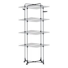Απλώστρα Ρούχων 72x72x181cm 40m Άπλωμα Τηλεσκοπική Αλουμινίου με Ρόδες Βάρος 3.6kg UFO 40 Filplast Ιταλίας