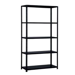 BIZZOTTO ITALY Μεταλλική Ραφιέρα Dexion 5όροφη 100x40x188cm 13.65kg MAX Αντοχή 350kg Μαύρη KIT(02B200N)
