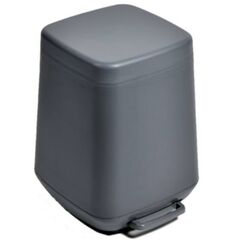 Κάδος Μπάνιου με Πεντάλ 7lt 24x26x31.2cm με Εσωτερικό Κάδο 1.01kg Πλαστικό SOFT CLOSE Ανθρακί Ελλάδας