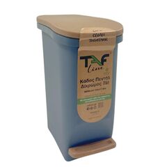 Κάδος Μπάνιου με Πεντάλ 13.5lt 15.5x27.7x31.5cm με Εσωτερικό Κάδο 7lt Πλαστικό SOFT CLOSE Ανθρακί-Καφέ Ελλάδας