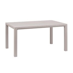 TOOMAX DAVIDE Ορθογώνιο Τραπέζι 147x88x74cm Πλαστικό Βάρος 12.5kg Όψη Φυσικού Ξύλου Taupe Ιταλίας