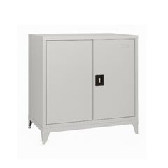 STEELEN LITE Μεταλλική Ντουλάπα 90x40x100cm Πάχους 0.4mm με 1 ΡάφΙ και Ρυθμιζόμενα Πόδια - 3 Αποθηκευτικοί Χώροι