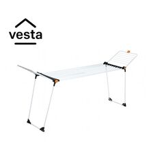 VESTA Απλώστρα Ρούχων από Ατσάλι με Επίστρωση Αλουμινίου Επεκτεινόμενη 226-316x55x130cm 3φυλλη DryMAX Άπλωμα 30m με Μανταλάκια Βάρος 5.58kg