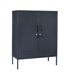STEELEN COLOR Μεταλλική Ντουλάπα 80x40x90cm Πάχους 0.4mm Εσωτερικού Χώρου με Πόδια Slate Grey