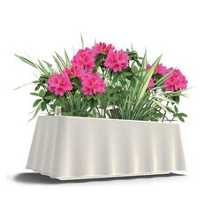 BAMA ζαρντινιέρα αυτοποτιζόμενη 50x20x17.5cm/8.7lt με σύστημα αποστράγγισης κυματιστή σε 2 χρώματα