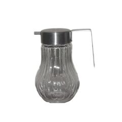 Γαλατιέρα γυάλινη με inox