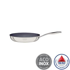 TRAMONTINA Τηγάνι Grano Induction Ø31.6x9cm 3.4L Tri-Ply Body Ανοξείδωτο Ατσάλι με Γραφίτη Κεραμική Επίστρωση 1.42kg