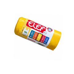 Elef ΧΑΛΚ77 Σακούλες Απορριμμάτων Μεσαίες με Χειρολαβή 54x60cm 35lt με Άρωμα Λεμόνι (20τεμ)