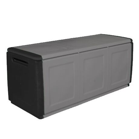 ARTPLAST Ιταλίας Μπαούλο 138x53x57 330lt Αποθήκευσης Πλαστικό  MASSIF 13kg Μαύρο/Γκρι CUBE
