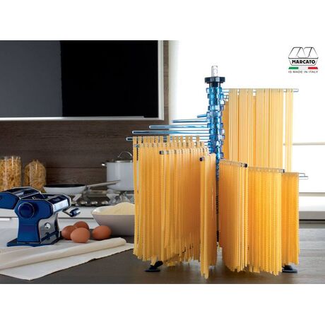 MARCATO Ιταλίας Στεγνωτήρι Ζυμαρικών Design με 16 Ράβδους MAX Αντοχή 2kg Βάση Αλουμινίου-Πλαστικοί Ράβδοι ΜπλεMARCATO Ιταλίας Στεγνωτήρι Ζυμαρικών Design με 16 Ράβδους MAX Αντοχή 2kg Βάση Αλουμινίου-Πλαστικοί Ράβδοι Μπλε